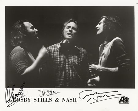 Lot #7269 Crosby, Stills, and Nash Signed