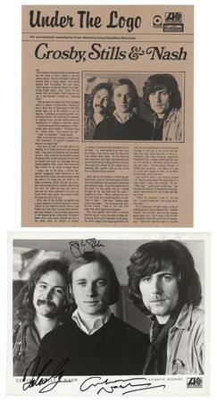 Lot #7270 Crosby, Stills, and Nash Signed