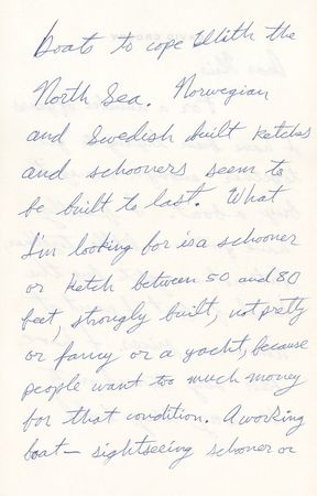 Lot #7268 David Crosby Autograph Letter Signed on Buying a Boat: 