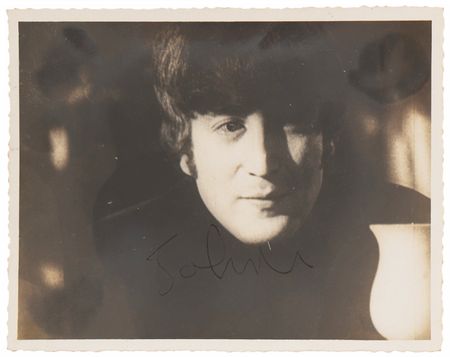 Lot #7022 John Lennon Signed Photograph - From the