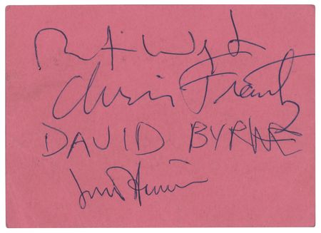 Lot #7435 Talking Heads Signed Ticket Stub - Image 1