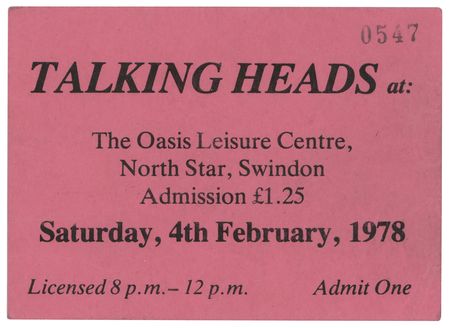 Lot #7435 Talking Heads Signed Ticket Stub - Image 2