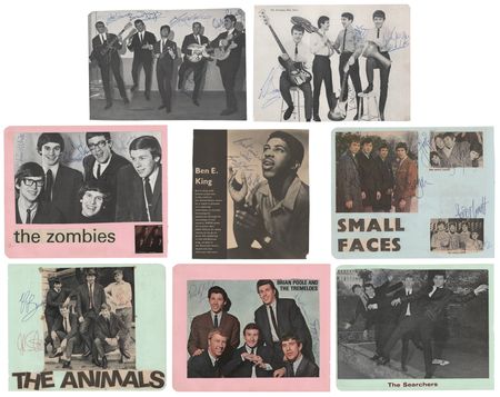 Lot #7265 1960s Rock and Roll (11) Band Signatures