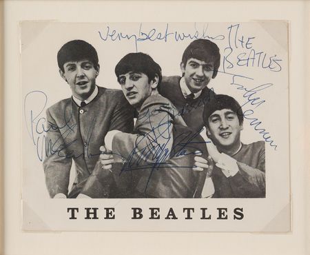 Lot #7006 Beatles Signed Fan Club Promo Card (Late 1963) - Image 2