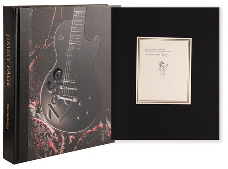 Lot #7233 Jimmy Page Signed Book - The Anthology