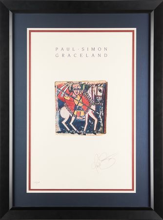 Lot #7434 Paul Simon Signed Lithograph - 'Graceland' (Ltd. Ed. #144/250) (16.5˝ x 25.5˝) - Image 1