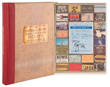 Lot #7329 David Bowie Signed Book - From Station
