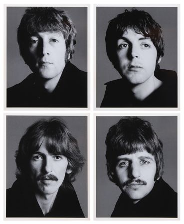 Lot #7035 Beatles (4) Photographs by Richard Avedon – Individual Portraits from the ‘Mount Rushmore’ Poster - Image 1