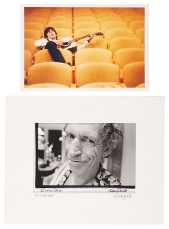 Lot #7129 Keith Richards (2) Photographs by