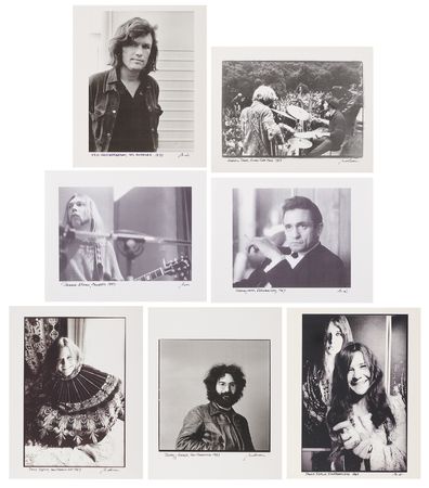 Lot #7309 Baron Wolman (7) Signed Photographs of 1960s-1970s Rock Icons - Image 1