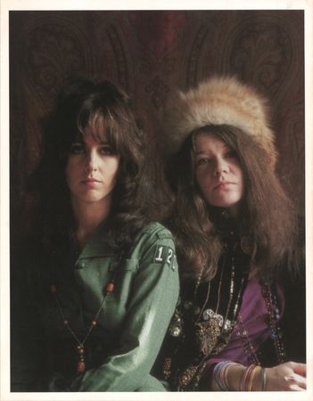Lot #7273. Janis Joplin and Grace Slick Photograph by Jim Marshall