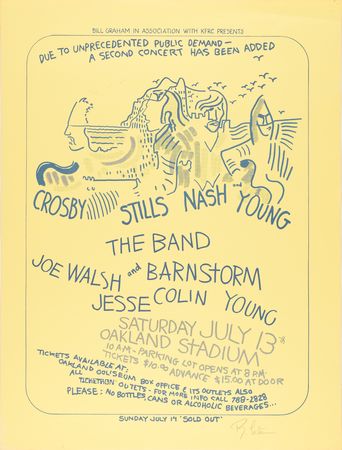 Lot #7344 Crosby, Stills, Nash, and Young 1974