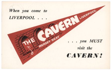 Lot #7058 Beatles 1963 Cavern Club Promotional Card - Image 2