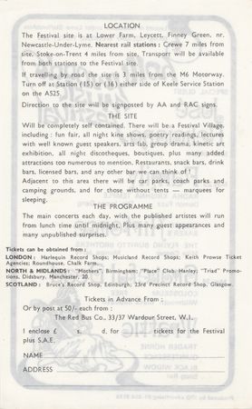 Lot #7182 Grateful Dead and Black Sabbath 1970 Hollywood Music Festival Handbill - Image 2