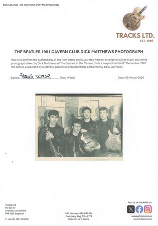 Lot #7053 Beatles Vintage 1961 Cavern Club Photograph by Dick Matthews - Image 2