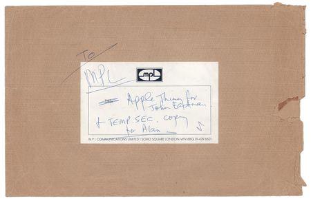 Lot #7081 Paul McCartney Hand-Annotated MPL Communications Mailing Envelope (1980) - Image 1
