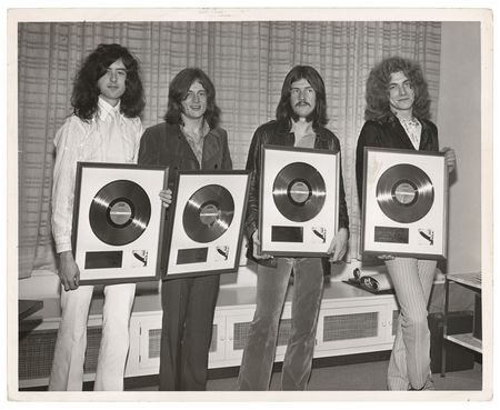 Lot #7229 Led Zeppelin Vintage 1969 'RIAA Gold