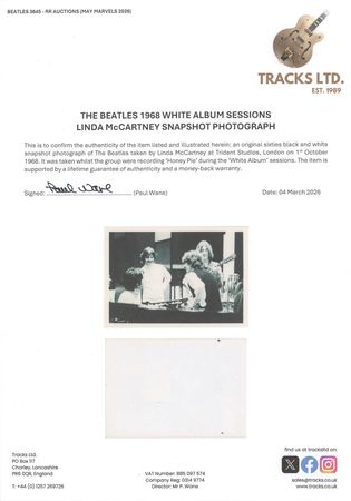 Lot #7055 Beatles Vintage Candid Photograph by Linda McCartney (1968) - Image 2