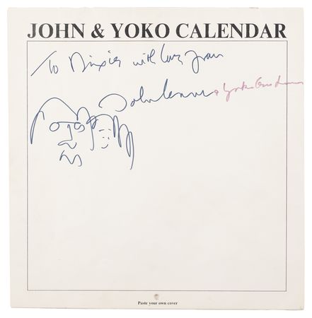 Lot #7015 John Lennon and Yoko Ono Signed 1970