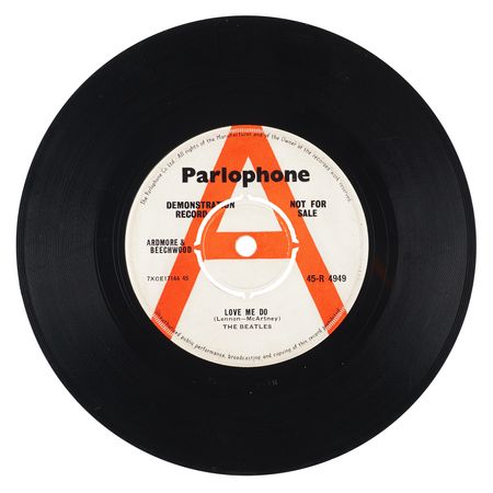 Lot #7011 Beatles 45 RPM 'Demonstration Record'