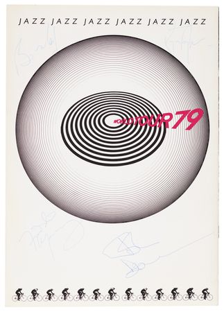 Lot #7241 Queen Signed 1979 'Jazz World Tour'