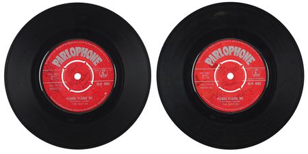 Lot #7003 Beatles (2) Signed Parlophone ‘Please