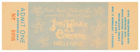 Lot #7105 Jimi Hendrix Experience and Vanilla