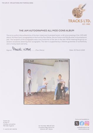 Lot #7398 The Jam Signed Album - All Mod Cons - Image 2
