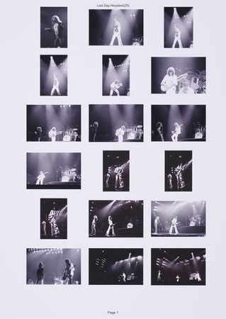 Lot #7222 Led Zeppelin (25) Concert Negatives from The Summit in Houston, Texas (May 21, 1977) - Sold with Copyright - Image 2