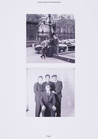 Lot #7234 Jimmy Page (2) Early Negatives of Carter Lewis and The Southerners - Sold with Copyright - Image 2
