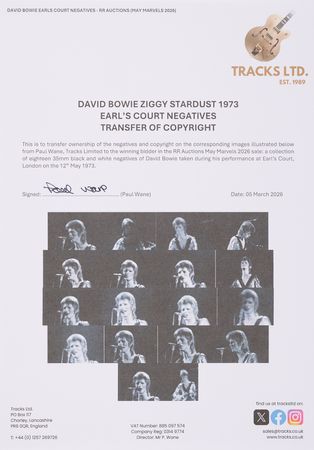 Lot #7311 David Bowie Collection of (18) 35mm Concert Negatives from Earl's Court, London (May 12, 1973) - Sold with Copyright - Image 3