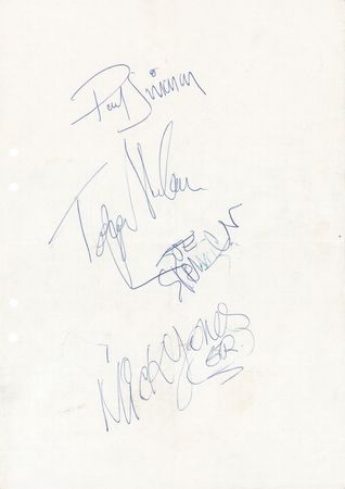 Lot #7387 The Clash Signatures (1981)