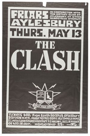 Lot #7390 The Clash 1982 Friars Aylesbury Concert