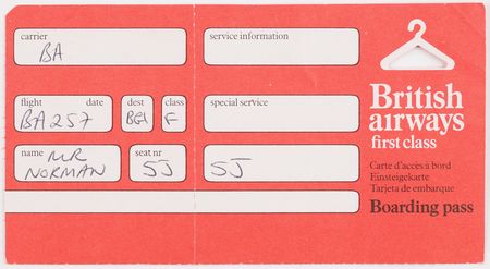 Lot #7026 Paul McCartney Signed 1984 British Airways Program - Days Before His Marijuana Arrest in Barbados - Image 2