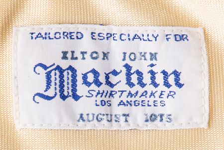 Lot #7315 Elton John's Custom-Made Machin Shirt (1975) - Image 3