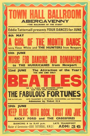 Lot #7010 Beatles Original 1963 Abergavenny Town