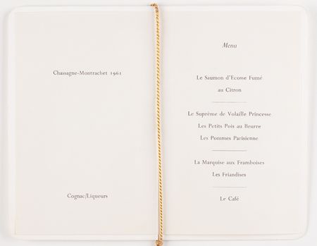 Lot #7050 Beatles Original 'HELP! Premiere' Dinner Menu (Dorchester Hotel, July 29, 1965) - Image 2