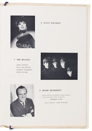 Lot #7039 Beatles Original 1963 Royal Performance Program - Image 2