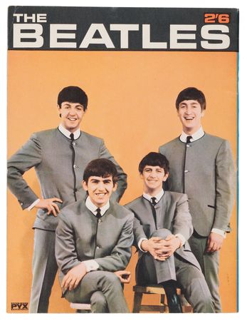 Lot #7034 Beatles Signed 1963 PYX Magazine - Signed by Lennon, McCartney, and Starr at a Channel Islands Concert - Image 2
