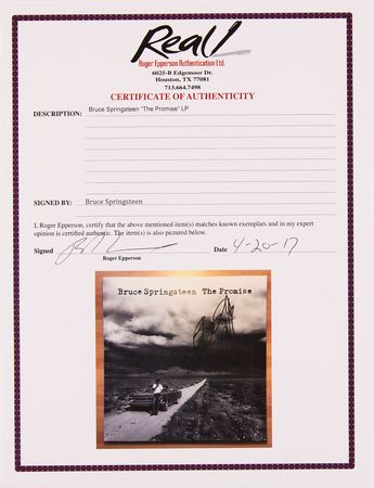 Lot #7376 Bruce Springsteen Signed Album - The Promise - Image 2