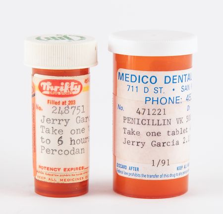 Lot #7163 Jerry Garcia's Empty Prescription Pill
