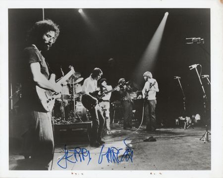 Lot #7166 Jerry Garcia Signed Photograph
