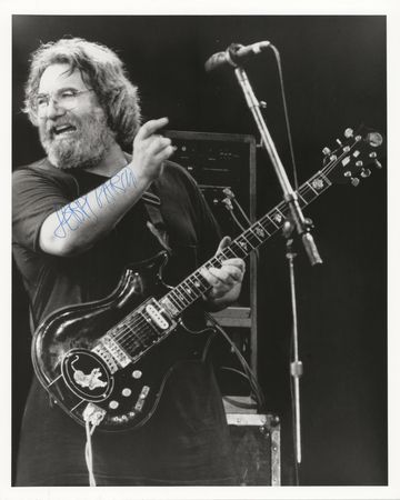 Lot #7167 Jerry Garcia Signed Photograph