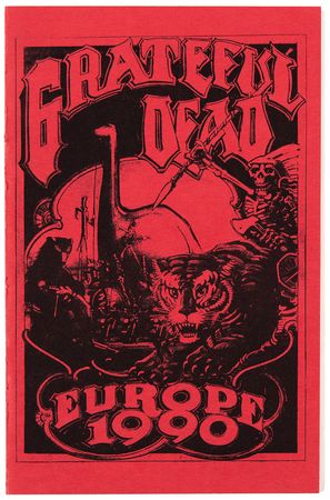 Lot #7171 Jerry Garcia Signed 1990 Grateful Dead European Tour Itinerary - Image 2