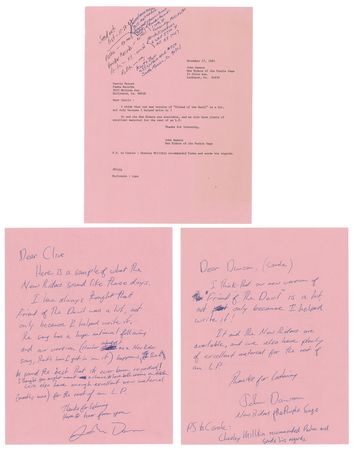 Lot #7183 John Dawson (2) Autograph Letters Signed: 