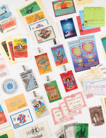 Lot #7179 Grateful Dead (60+) Backstage Passes,