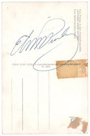 Lot #7254 Elvis Presley Signed Postcard Photograph - Image 2