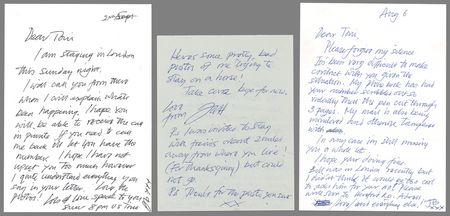 Lot #7261 Jeff Beck Collection of (6) Autograph Letters Signed to a Secret Romantic Correspondent - 