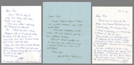 Lot #7261 Jeff Beck Collection of (6) Autograph Letters Signed to a Secret Romantic Correspondent - 