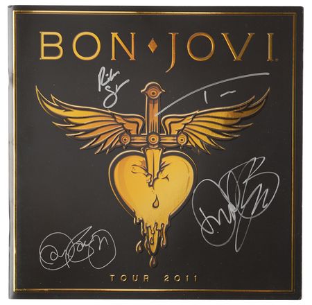 Lot #7413 Bon Jovi Signed 2011 Tour Program
